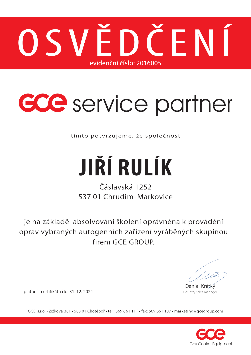 certifikat